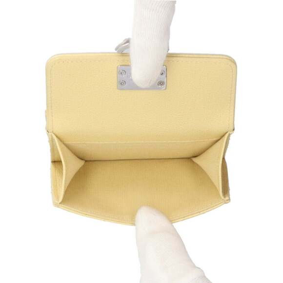 CHANEL Authentic Yellow Leather Wallet - Picture 7 of 9